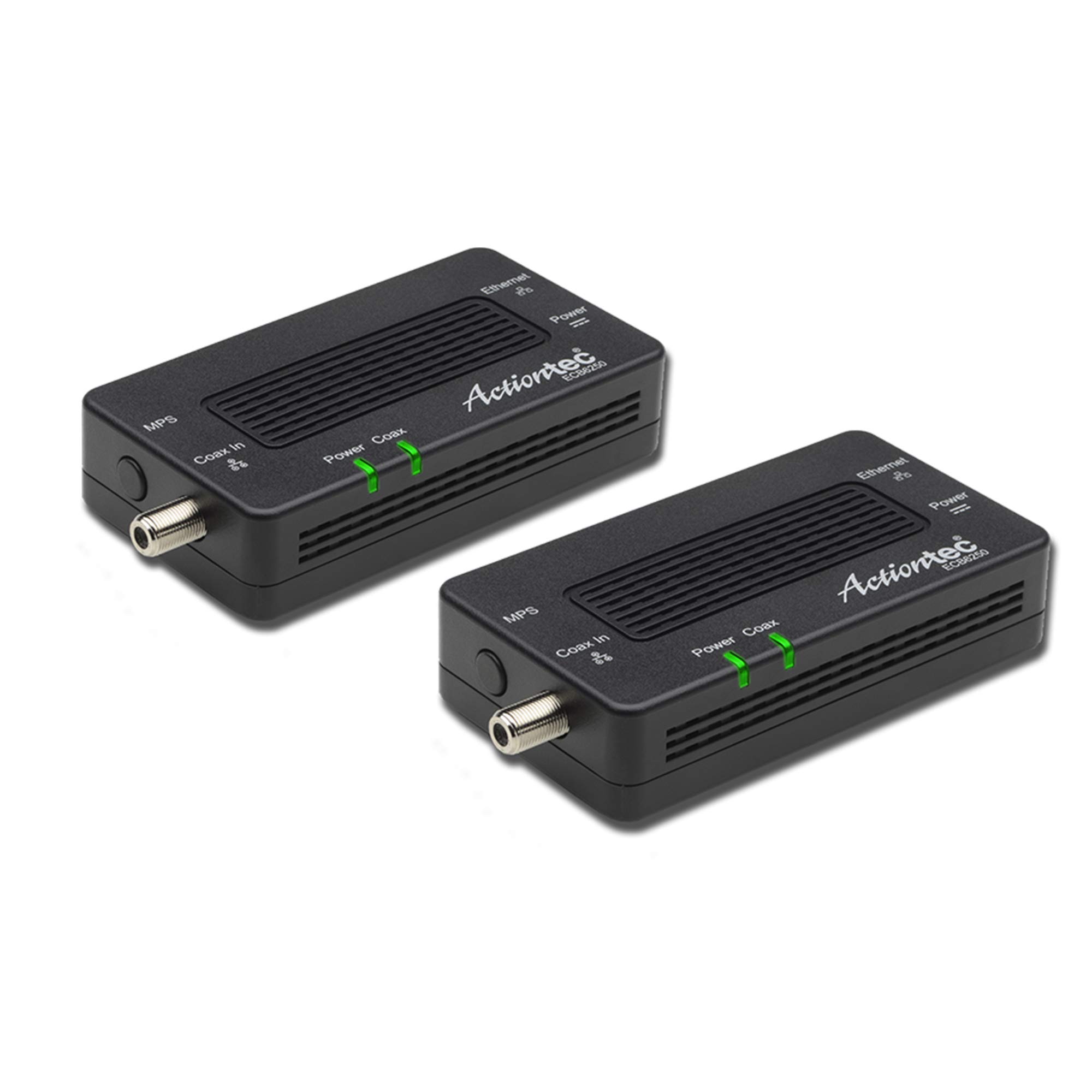 Actiontec by Screenbeam MoCA 2.5 Network Adapter for Ethernet Over Coax (2 Pack) – 1 Gbps Ethernet, Coax to Ethernet Adapt...
