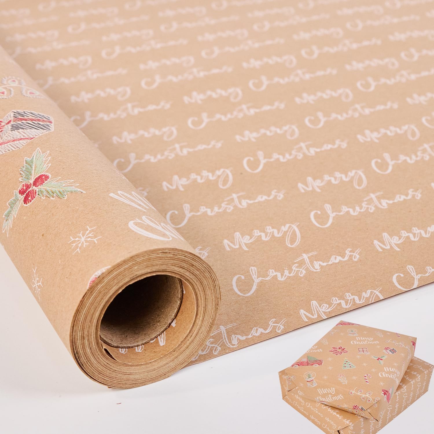 HBell Weihnachts-Geschenkpapierrolle, 43 cm x 15 m, Weihnach