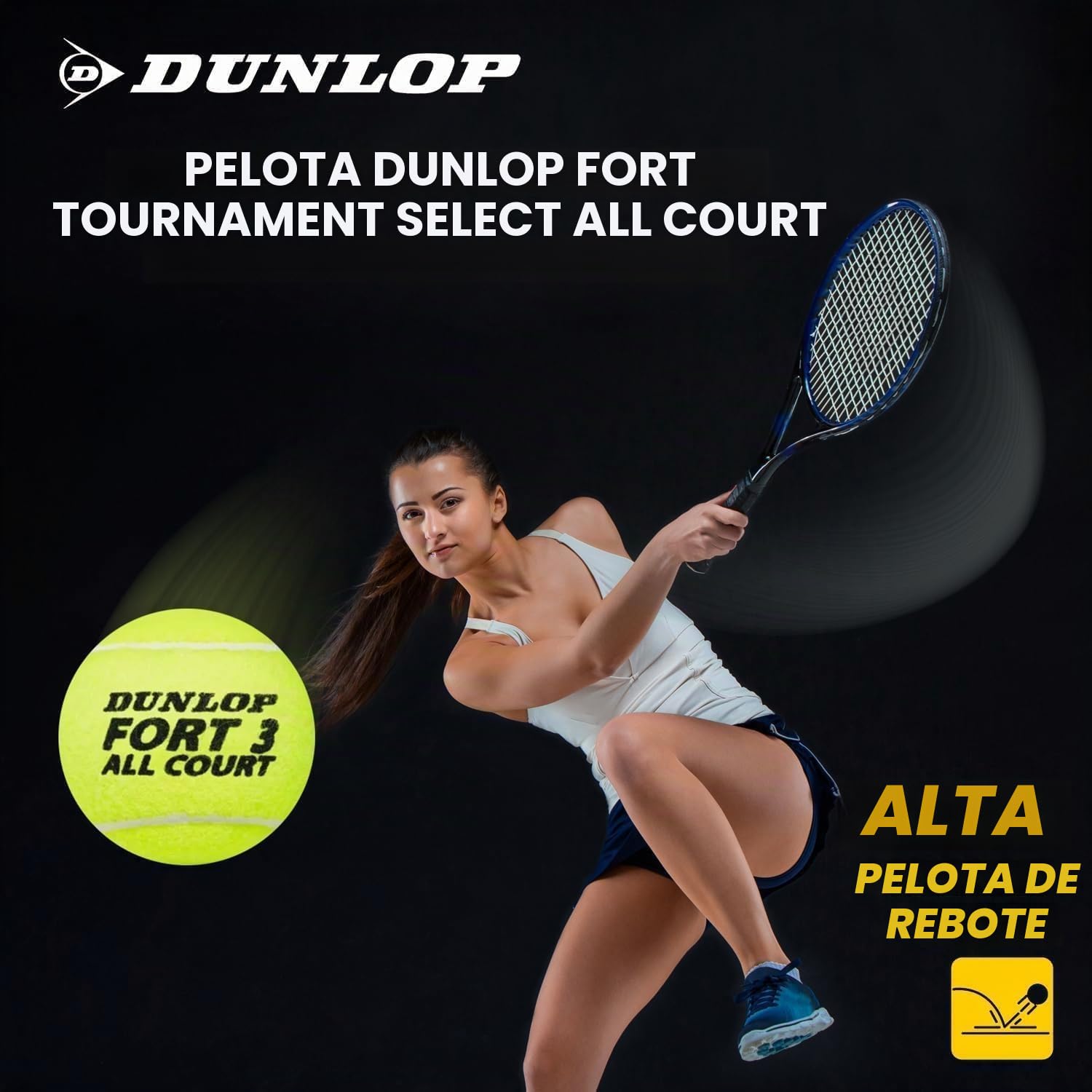 Dunlop FORT ALL COURT tripack 9 balls (3x3)