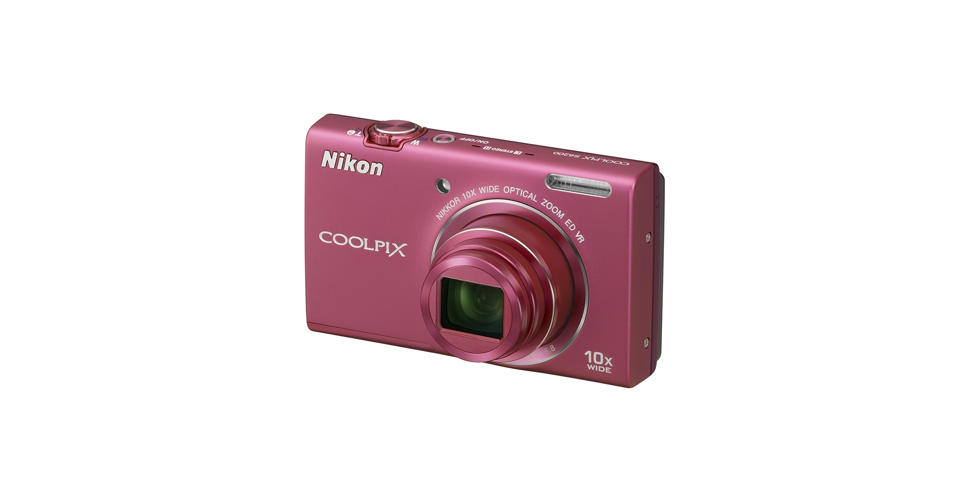 Nikon COOLPIX S6200 ピンク N.Mint】Nikon COOLPIX S6200 Pink 16MP 10x Zoom Compact