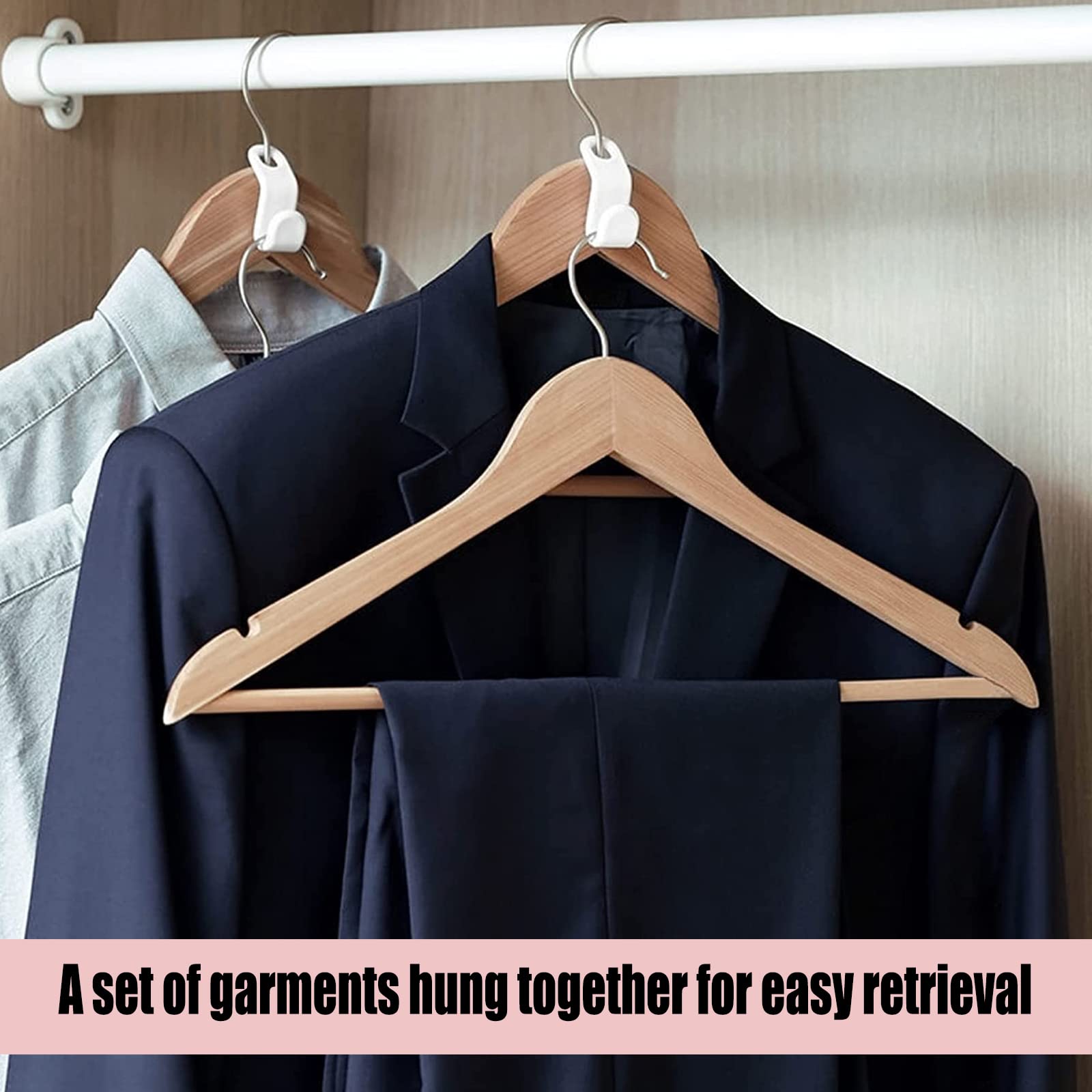 30 Crochets De Suspension En Plastique, Connecteurs De Suspension Peu Encombrants Adaptes Aux Placards Blancs 98608099