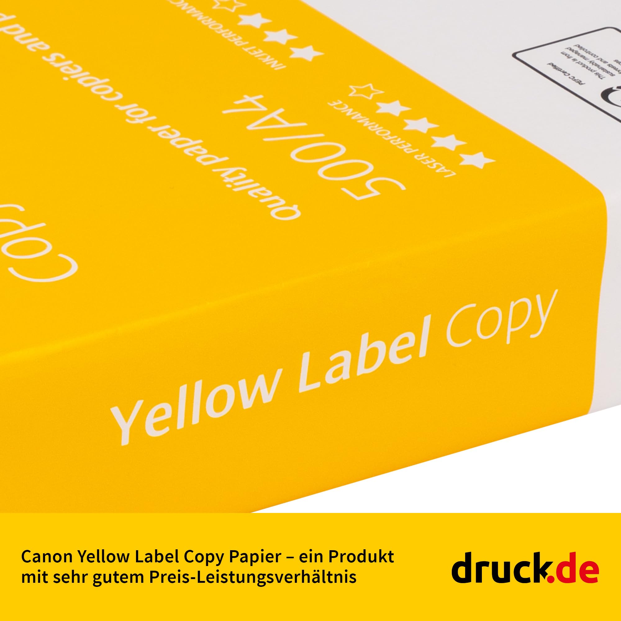 Canon Druckerpapier A4 Kopierpapier - CIE150-80 g/m² - 50.000 Blatt | Canon Druckerpapier und Kopierpapier DIN A4, 50.000 Blatt, 80 g/m², CIE150, weiß, Büro und Home Office