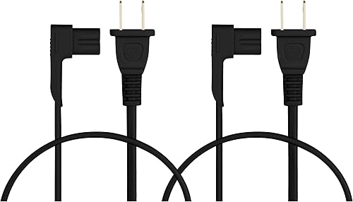 Miniatura 6 de Vebner Paquete de 2 cables de alimentación de 19.5 pulgadas compatibles con Sonos One, Sonos One SL, Sonos Play-1 altavoces, cable de alimentación