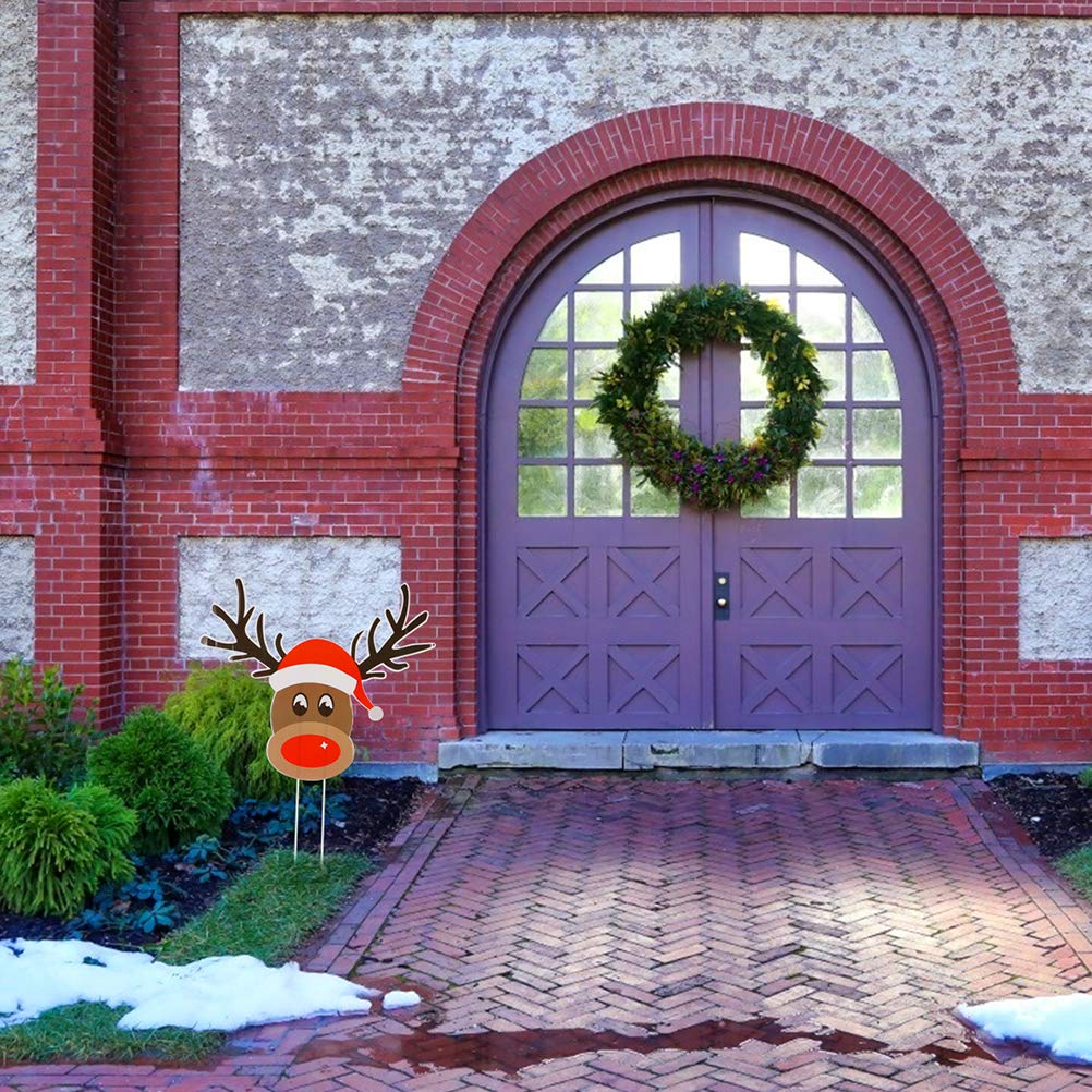 Lustige Weihnachts-Deko Für Draußen: 2 Schilder Mit Weihnachtsmann & Schneemann Für Garten & Terrasse, Inkl. Pfahl