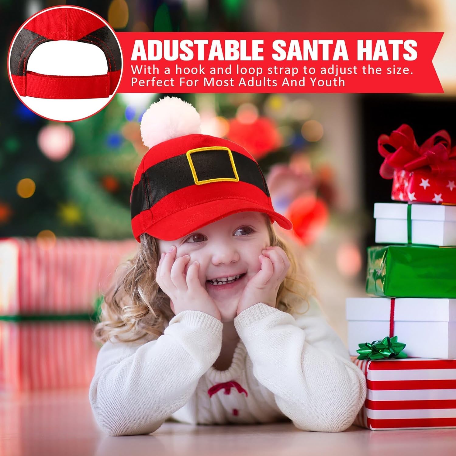 Kenning Christmas Hat Baseball Cap Funny Adjustable Santa Hats Adult Reindeer Caps Ugly Sweater Hat for Men Women Holiday - Image 5