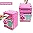 Suliper Electronic Piggy Bank Code Lock for Kids Baby Toy, Mini ATM Safe Coin Cash Banks Real Money Saving Box with Password, Auto Money Scroll for Children,Boys Girls Birthday Gift (Deep Pink)