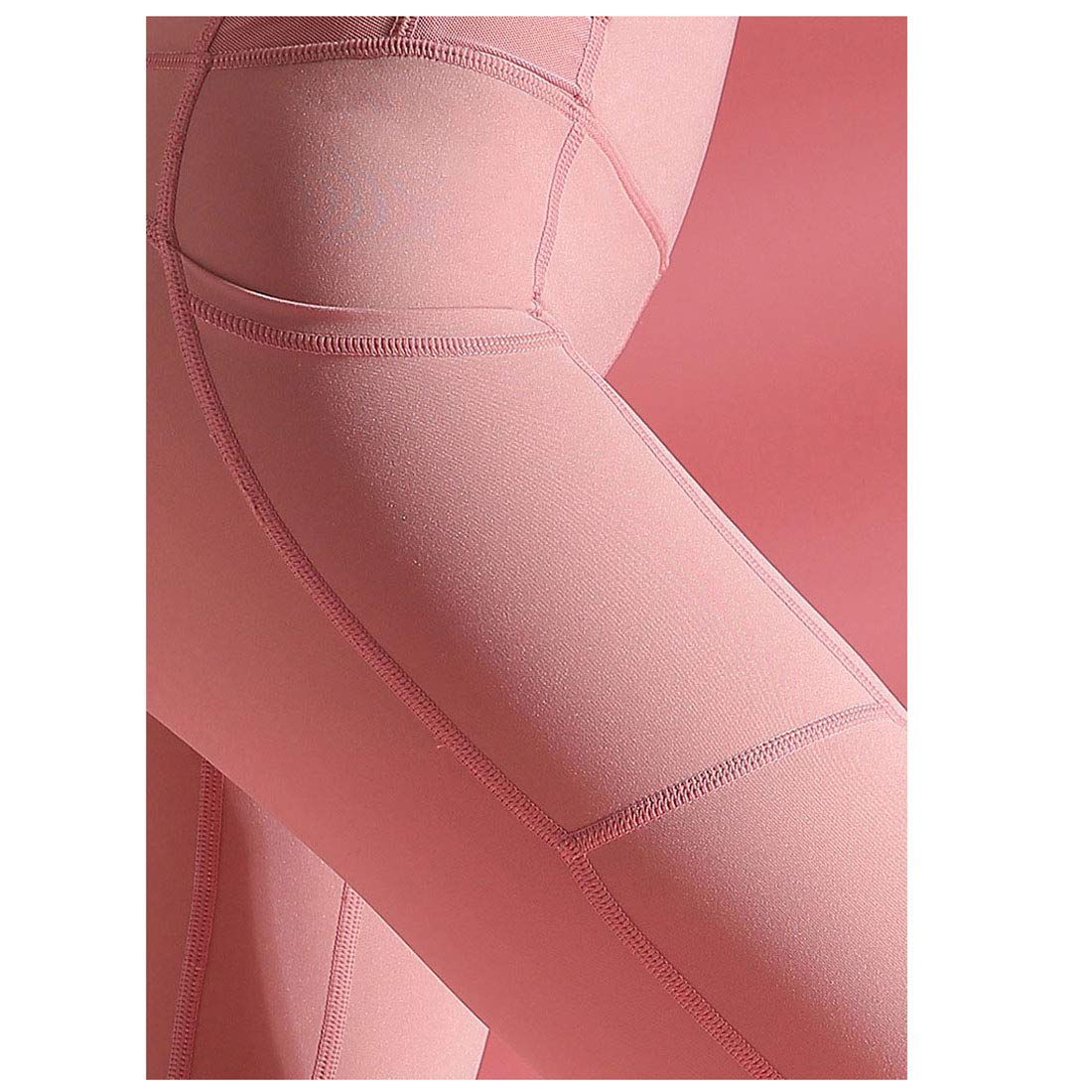 Moda Leggins Sportivi Donna, Pantaloni da Yoga da Donna, Leggings Sportivi a Pieghe, Leggings da Palestra da Allenamento a Vita Alta, Pantaloni da Yoga con Tasche Elegante, Black, M