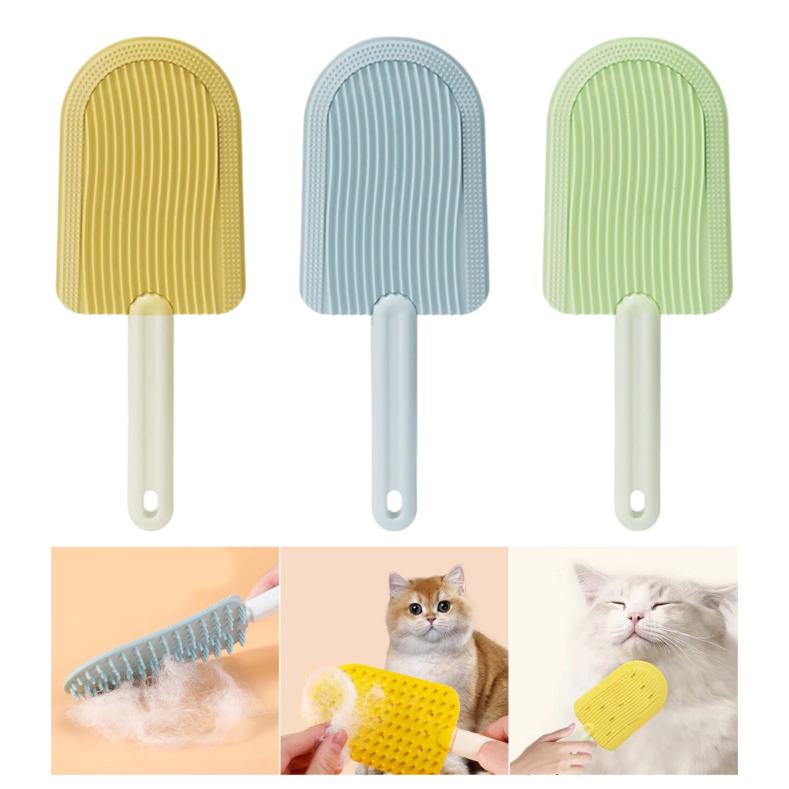 Durability Cats Tongue Comb Silicone Pet Hair Removers Brush Cats Brush For Indoor Cats And Dogs Soothings Massage Tool
