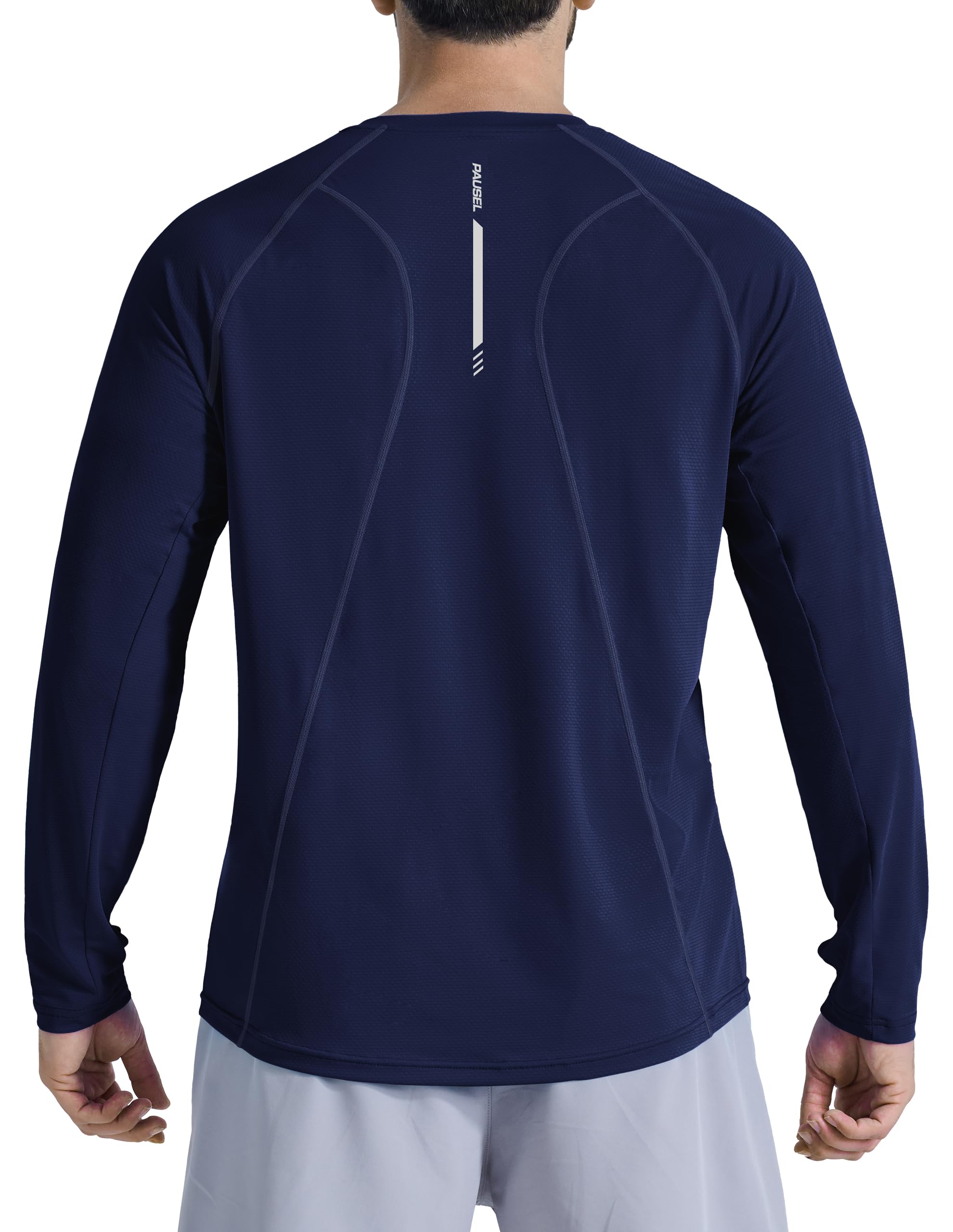 Men's Long Sleeve Sun Protection Swim Shirts UPF 50+ Rash Guard Quick Dry Lightweight Fishing Shirts for Beach Summer