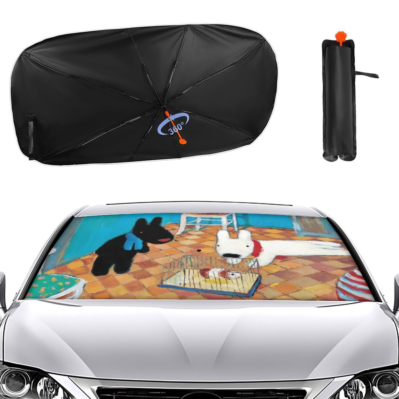 Amazon.co.jp: リサとガスパール 車用サンシェード カーシェード