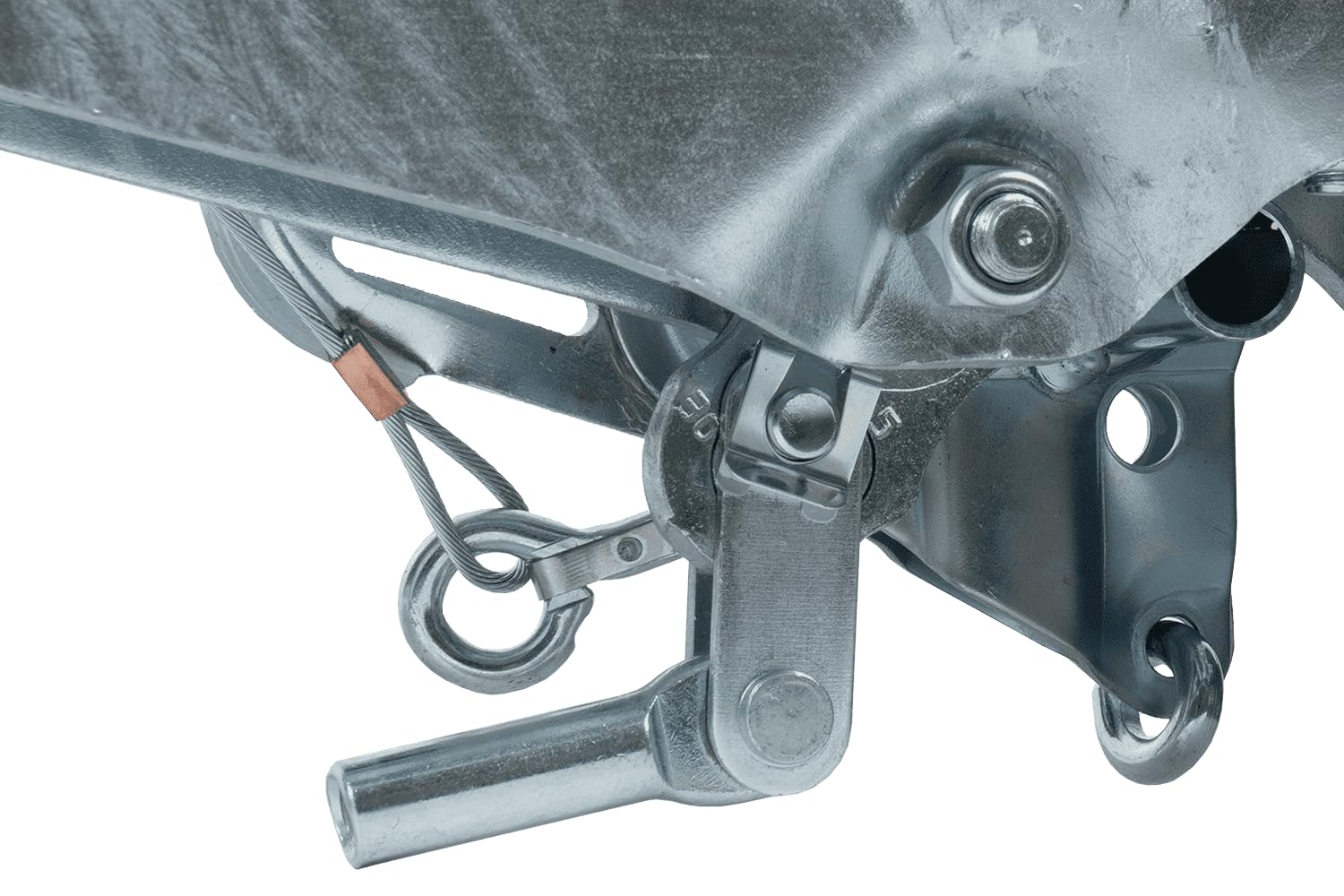 AL-KO Dispositivo de inercia con Enganche AK270 para Remolque 251S 1500-2600 kg Lanza Cuadrada 100 mm Freno de inercia Carga Vertical 100 kg Compatible 1637 2051