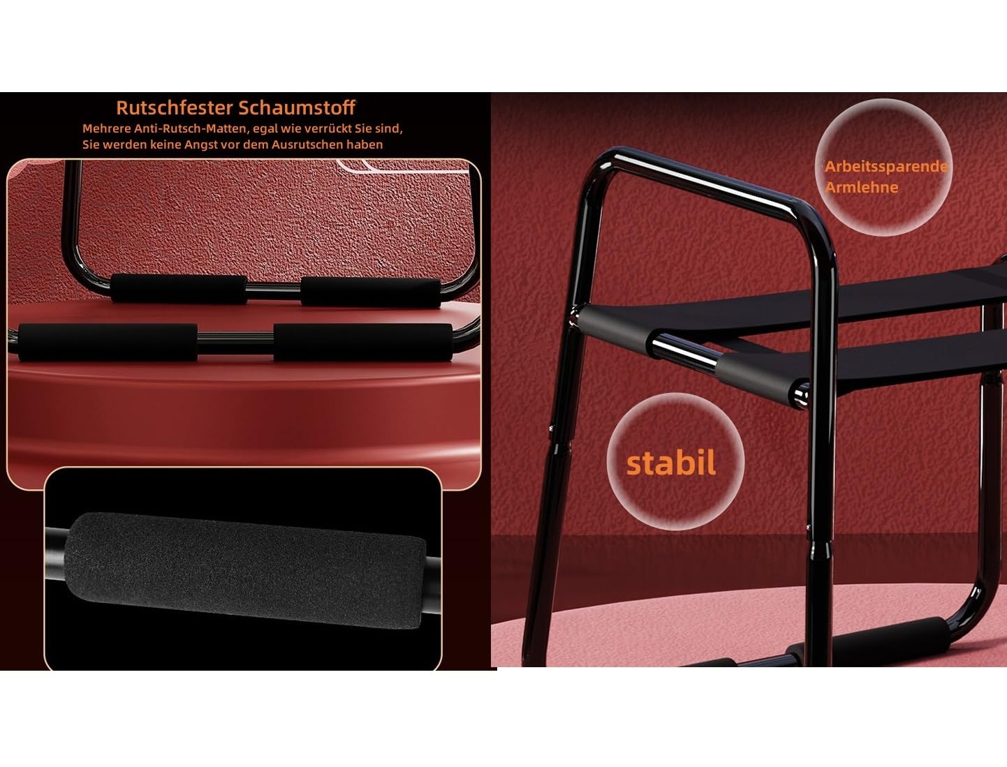 Sexmöbel - Sedia erotica per bondage, giocattolo sessuale, coppia di poltrone sessuali, con cinghia elastica, per alleviare il dolore, multifunzione, fino a 120 kg