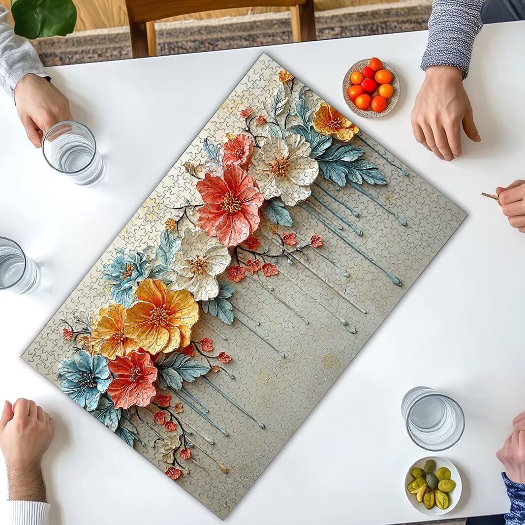 Puzzle Flor, Puzzle 2000 Piezas, Rompecabezas, Regalo Mujer, Decor -8438