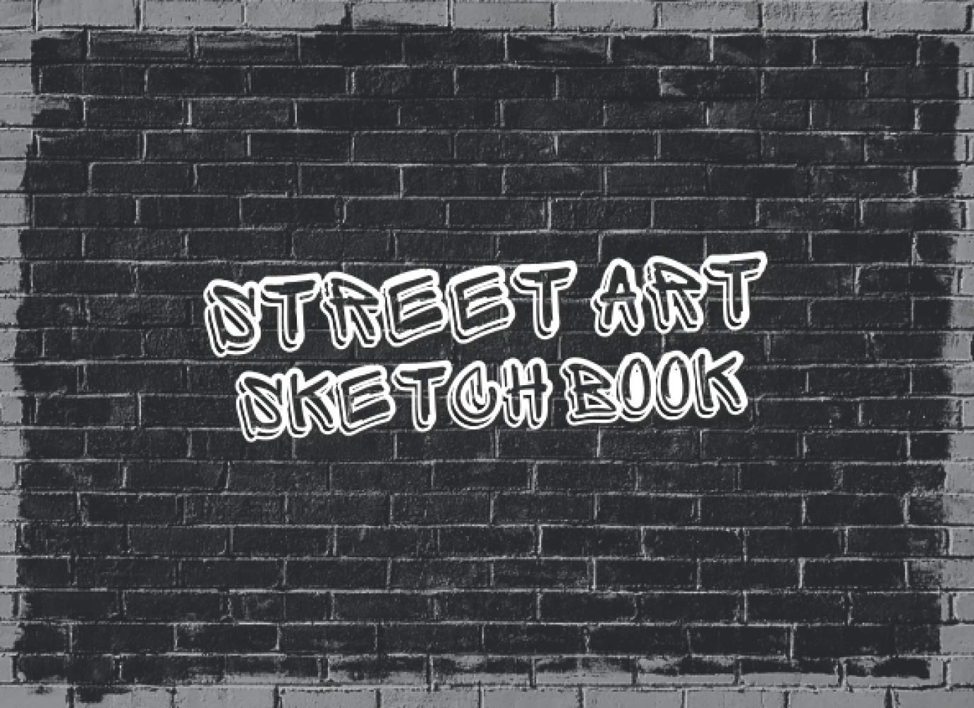Street Art Sketchbook: Awesome Graffiti Practice Book with Brick Wall Graffiti Sheets | Graffiti Blackbook
