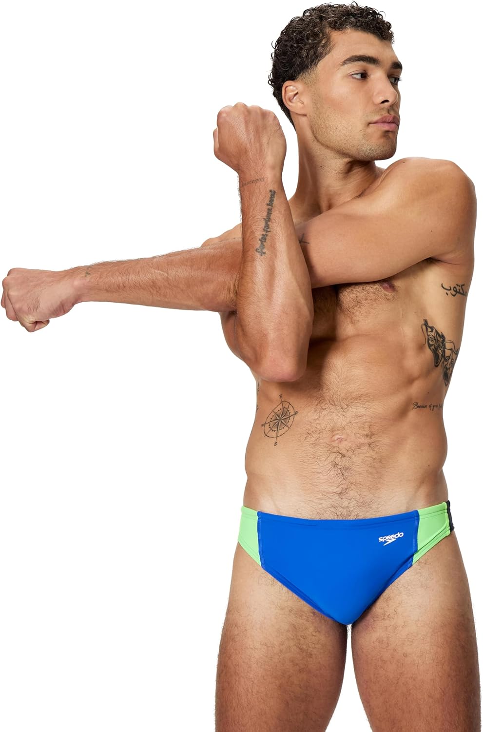 Speedo Mens Swimsuit Brief Eco Flex 2” Outseam Beachstar