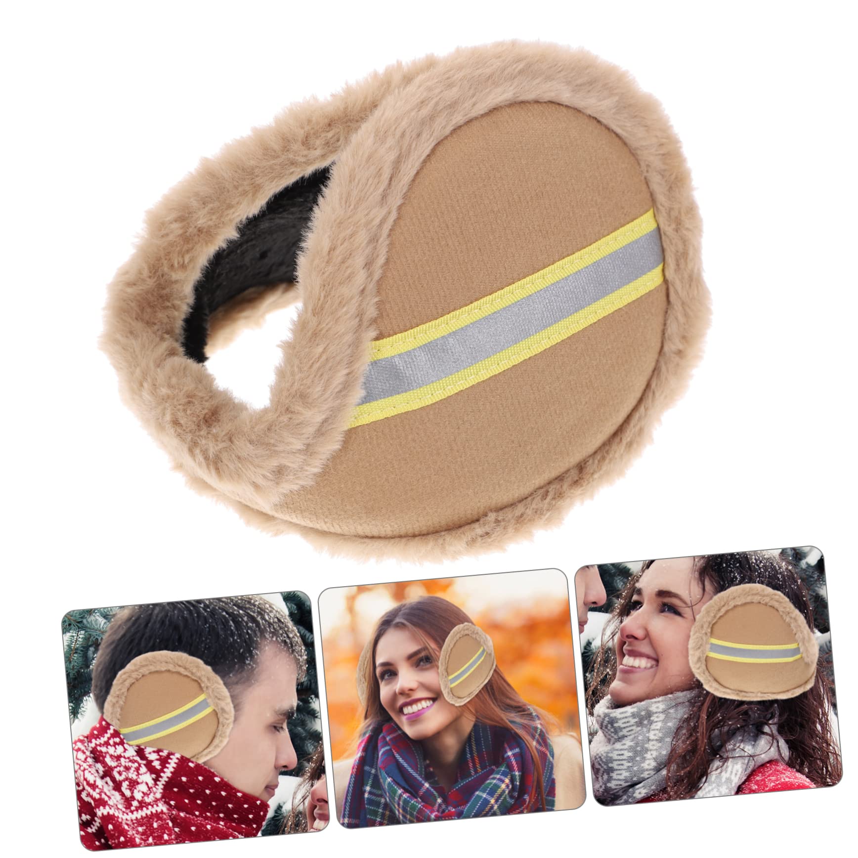 4piezas Orejeras Calentadoras Unisex Antiviento Para Invierno Diseño Portátil y Duradero Protector De Oídos Para Actividades Al Aire Para Esquiar y Festividades