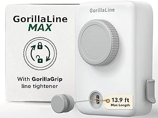 GorillaLine Max - Retractable Clothesline Indoor Outdoor Clothes Line - ...