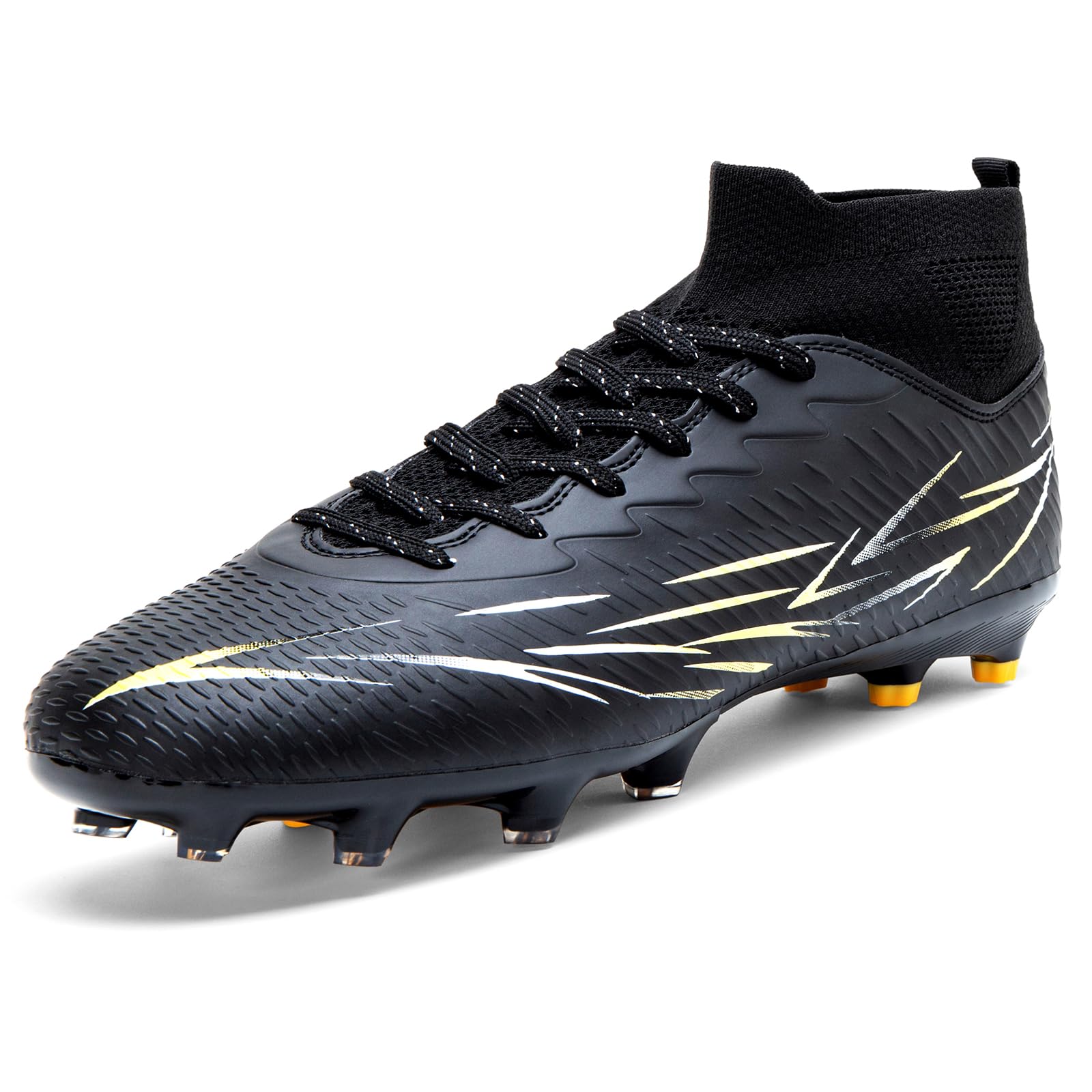 Soccer Cleats Mens Womens High Tops Lace-Up FG Training Football Shoes