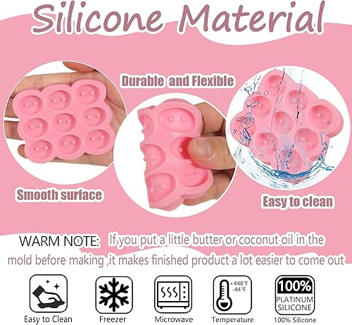 Miniatura 8 de 1 molde de silicona para decoración de pastel de nariz de cerdo, molde de silicona de chocolate para nariz de animal, para cocina, hornear,