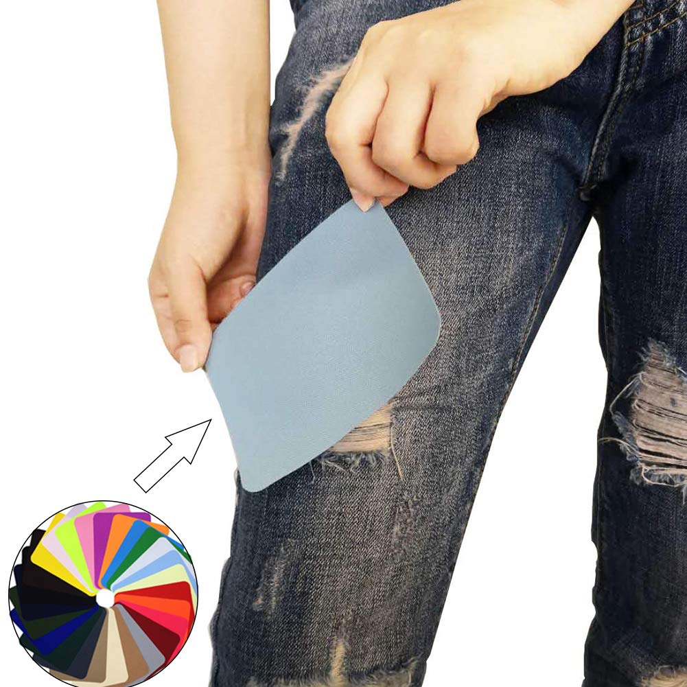 Toppe Termoadesive, Toppe Per Jeans 20 Pezzi, Toppe Adesive Per Tessuti Ritagliabili Fai Da Te, Adatti Per Vestiti, Giacche