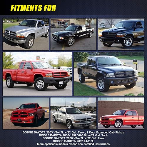 Miniatura 7 de TOPSCOPE FP7116M - Conjunto de bomba de combustible E7116M para Dodge Dakota 1997 1998 2000 2001 2002 2003 (camioneta de cabina extendida de 2