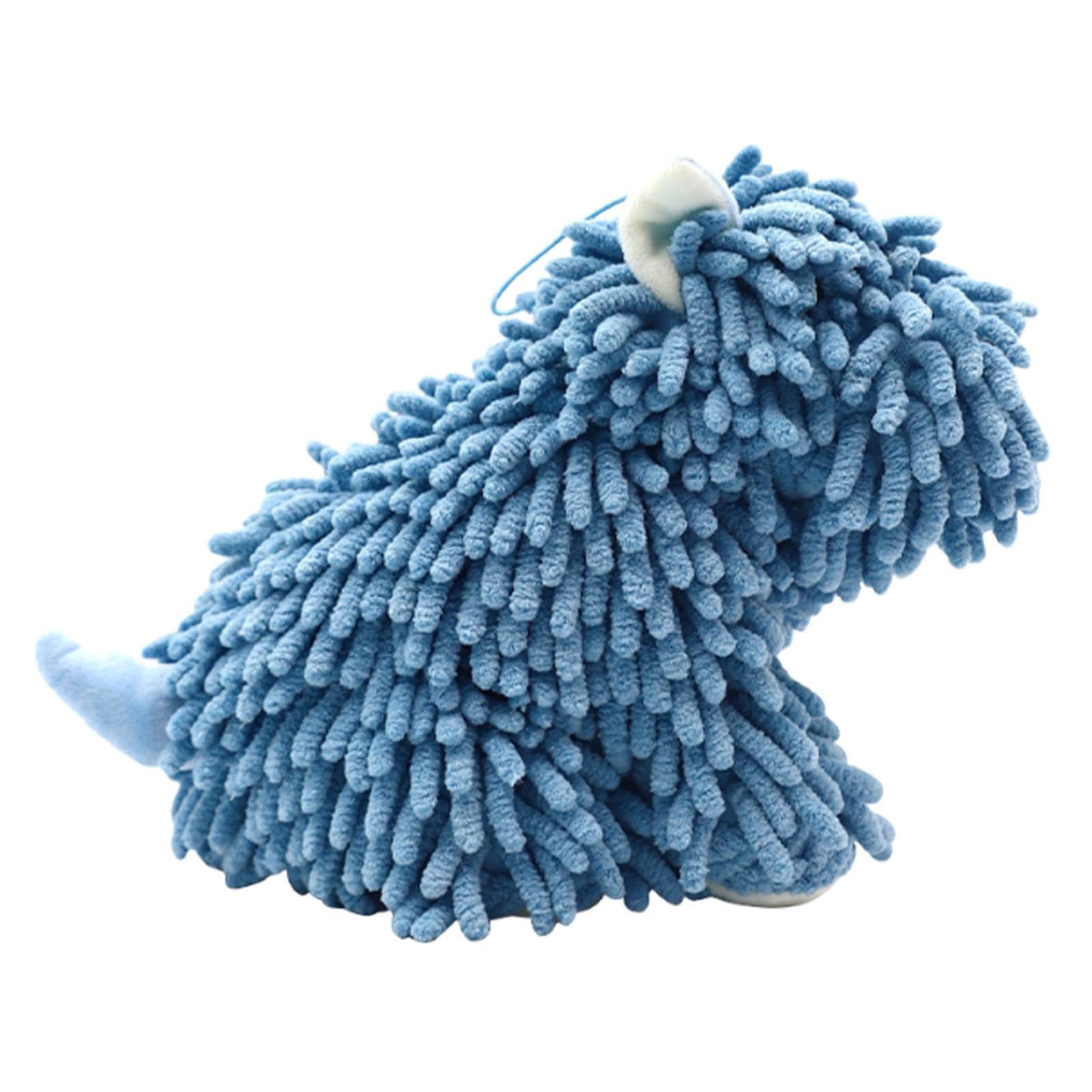 Toalla de mano con forma de perro absorbente para cocina y baño infantil en el hogar