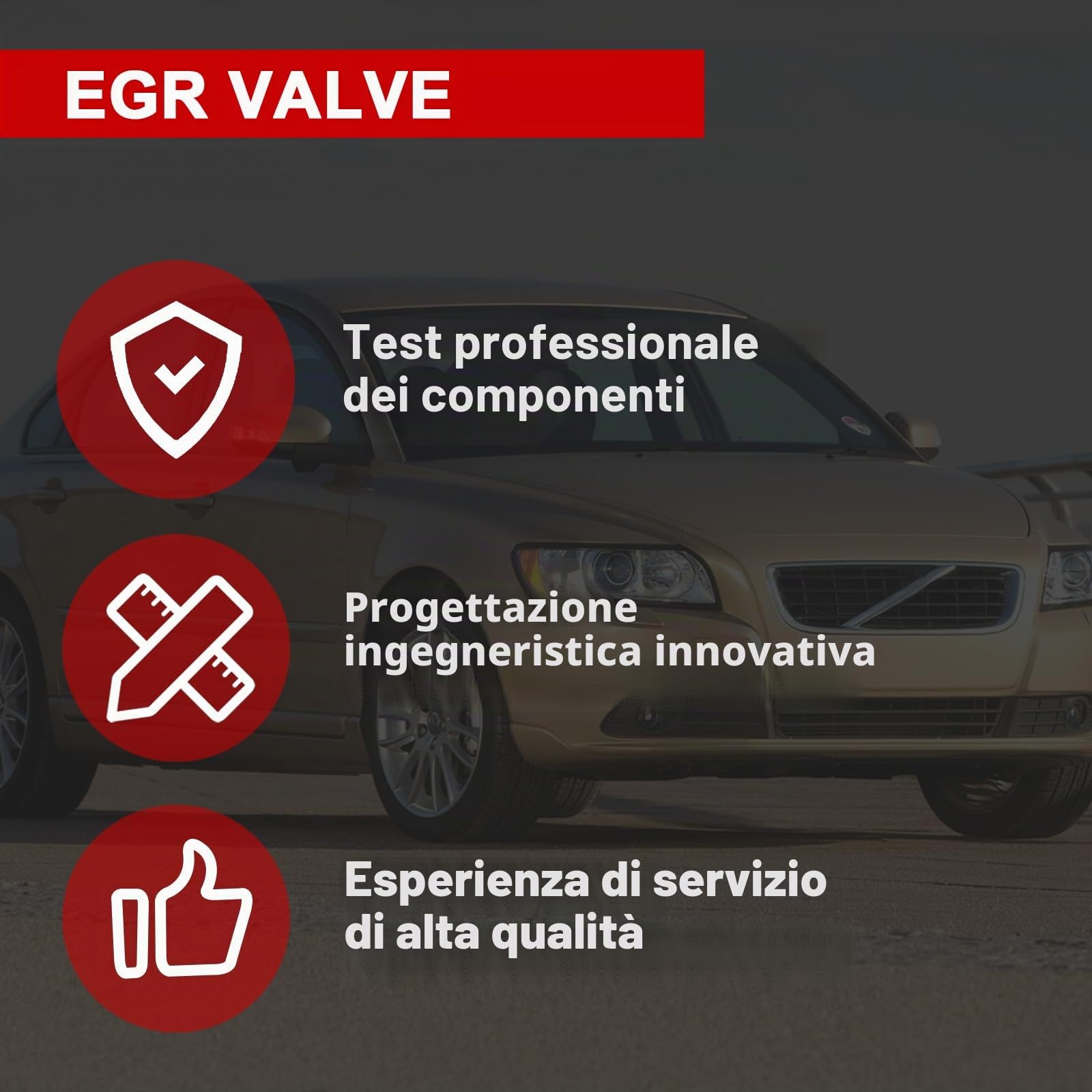 Valvola EGR Flydida con guarnizione in argento, adatta per Focus, C-max, Focus II (DA_), C30, S40 II, V50 1.6 D 1.6TDCI Accessori auto Codice articolo 1254382 1229960 1353152 1748265 1748264 1313847