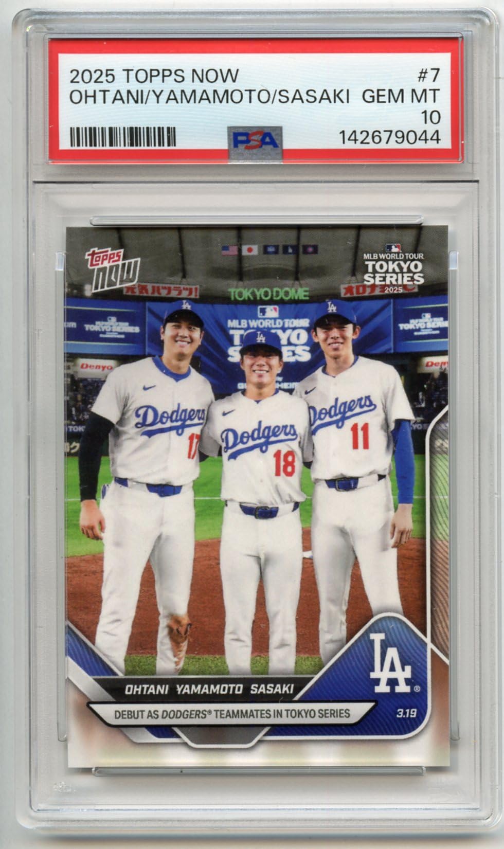 Amazon.co.jp: ［PSA鑑定カード］ PSA10 GEM MINT 大谷翔平 山本由伸