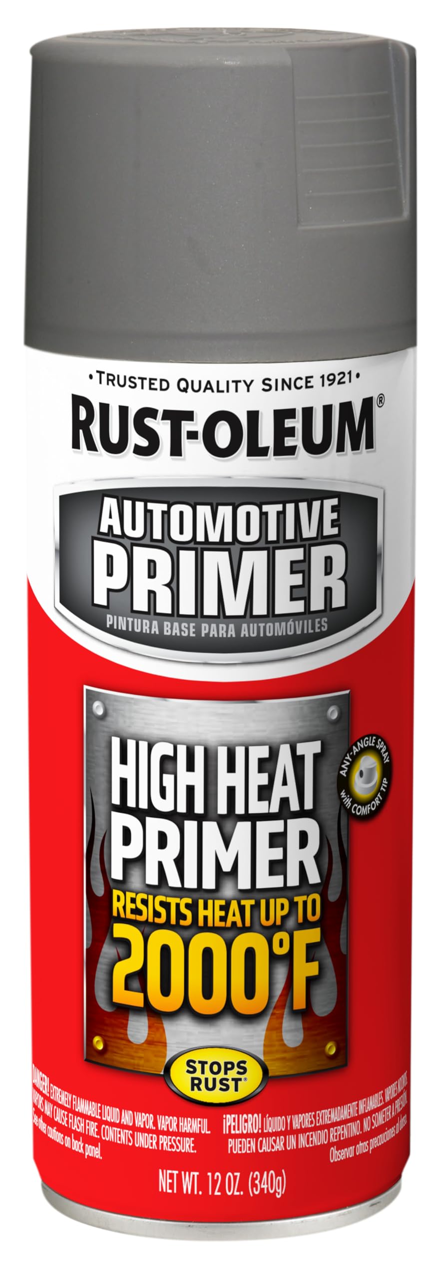 Rust-OleumAutomotive High Heat Primer Spray Paint, Gray, 340 Gm