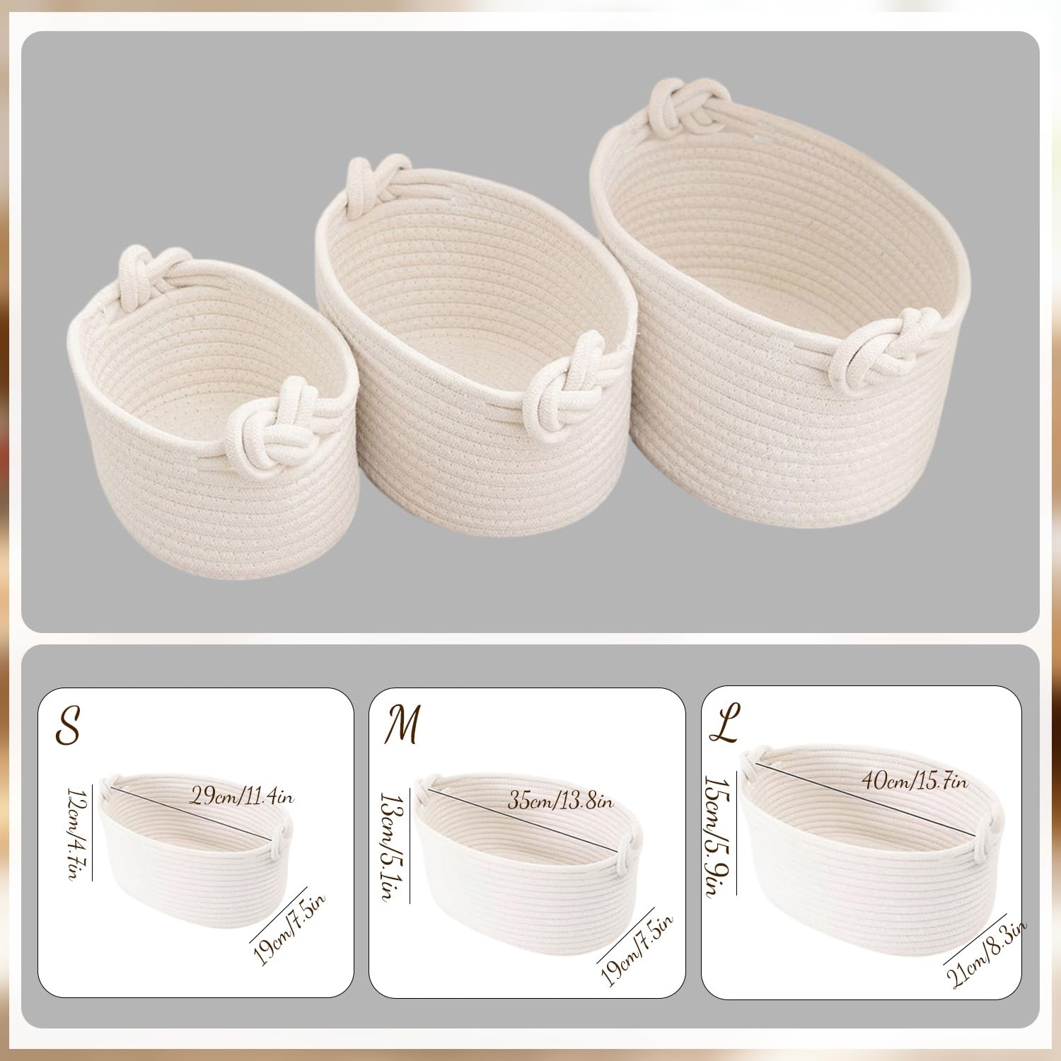Cestino Portaoggetti Intrecciato Personalizzato Per Neonati Con Nome, Cestino Per Pannolini E Vestiti Per Neonati, Cesti Regalo In Cotone Intrecciato Per Neonati, Decorazioni Per La Cameretta