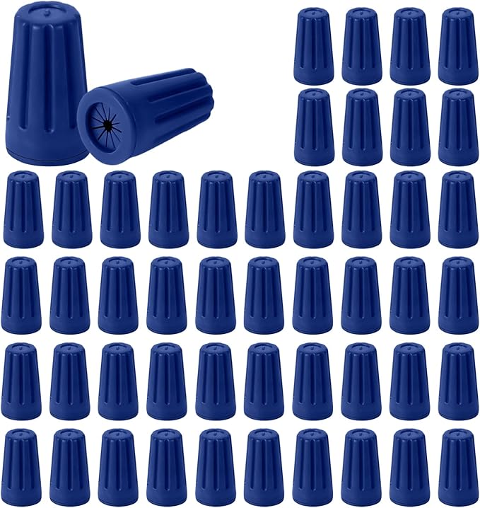 50pcs Waterproof Wire Nuts, 0.55x0.94in Outdoor Electrical Wire