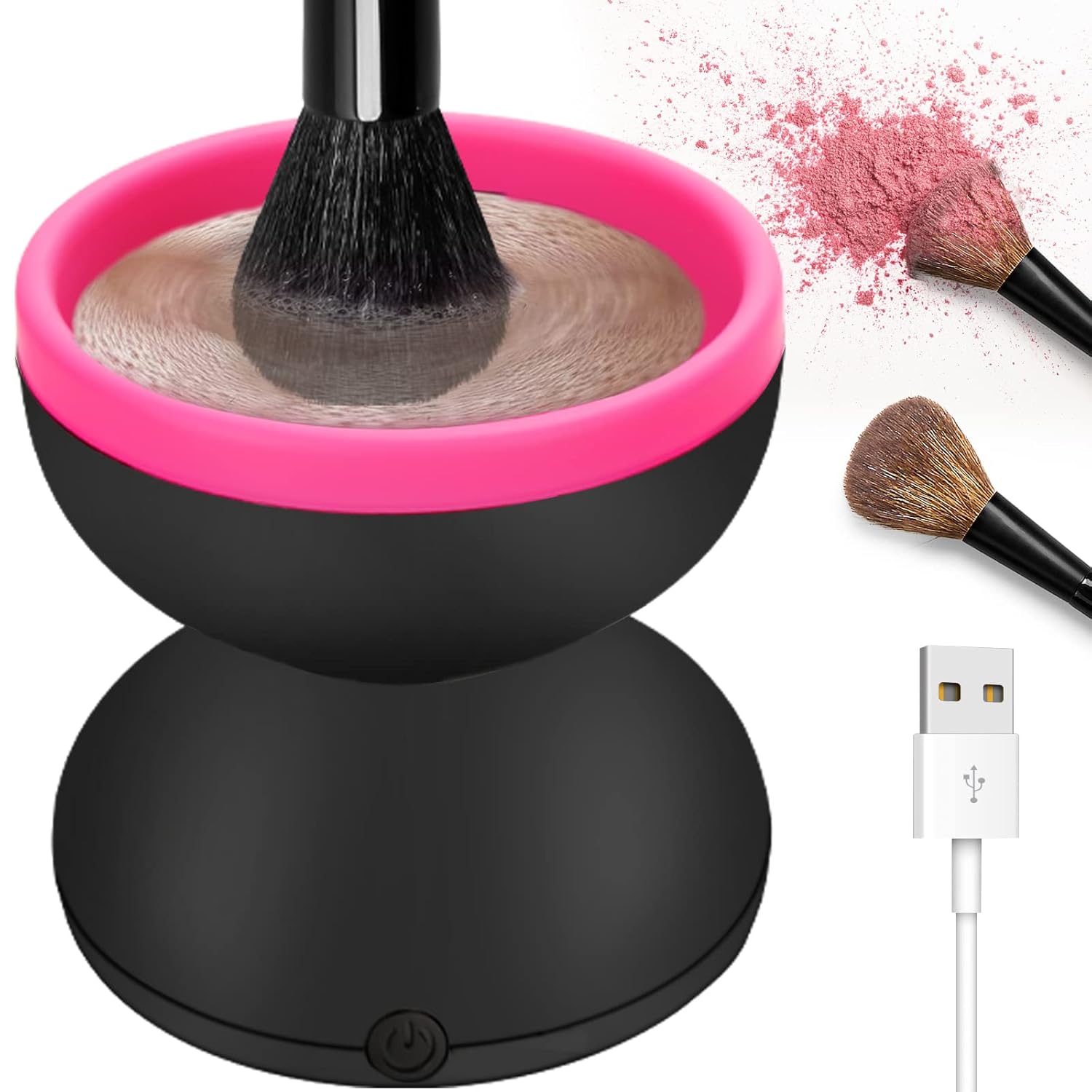 Electric Makeup Brush Cleaner Machine, Portable Automatic