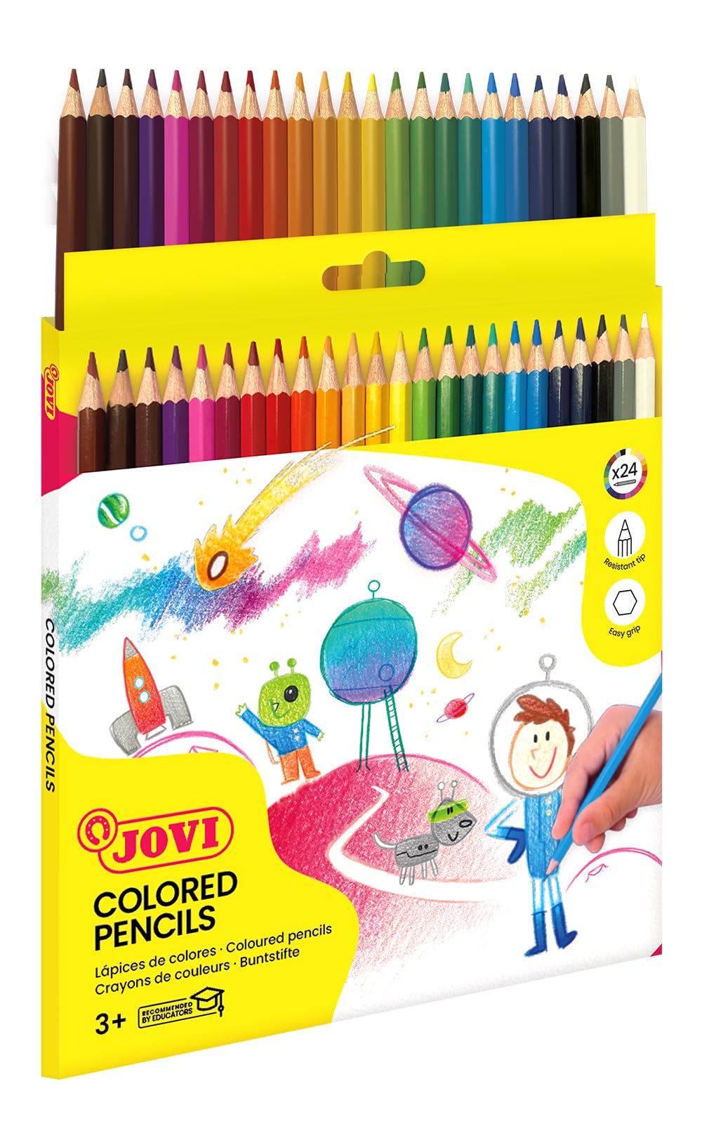 JOVI 730/24 Pencils, Assorted Colours, 24 Farben