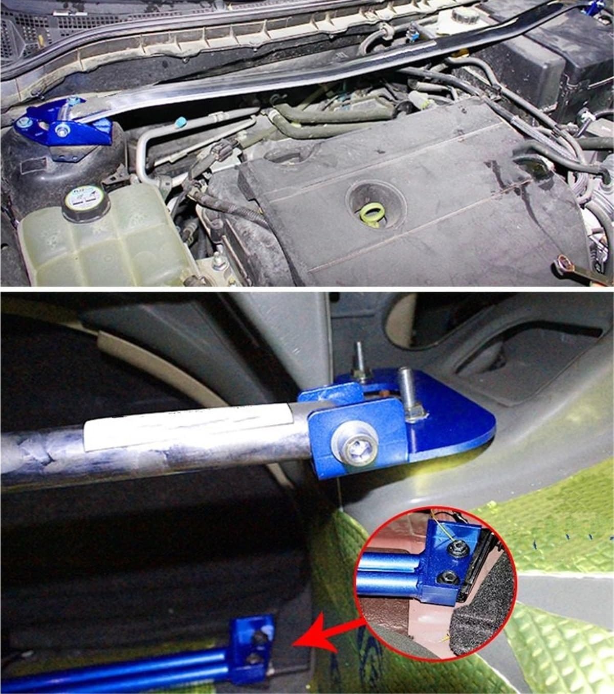stabilizujące Stabilizator Pasuje do Mazdy 3 2006-2012 Akcesoria Części podwozia M3 Przedni stabilizator Wzmocnienie nadwozia ze stopu Wahacz wahacza Zawieszenie(Xiav)