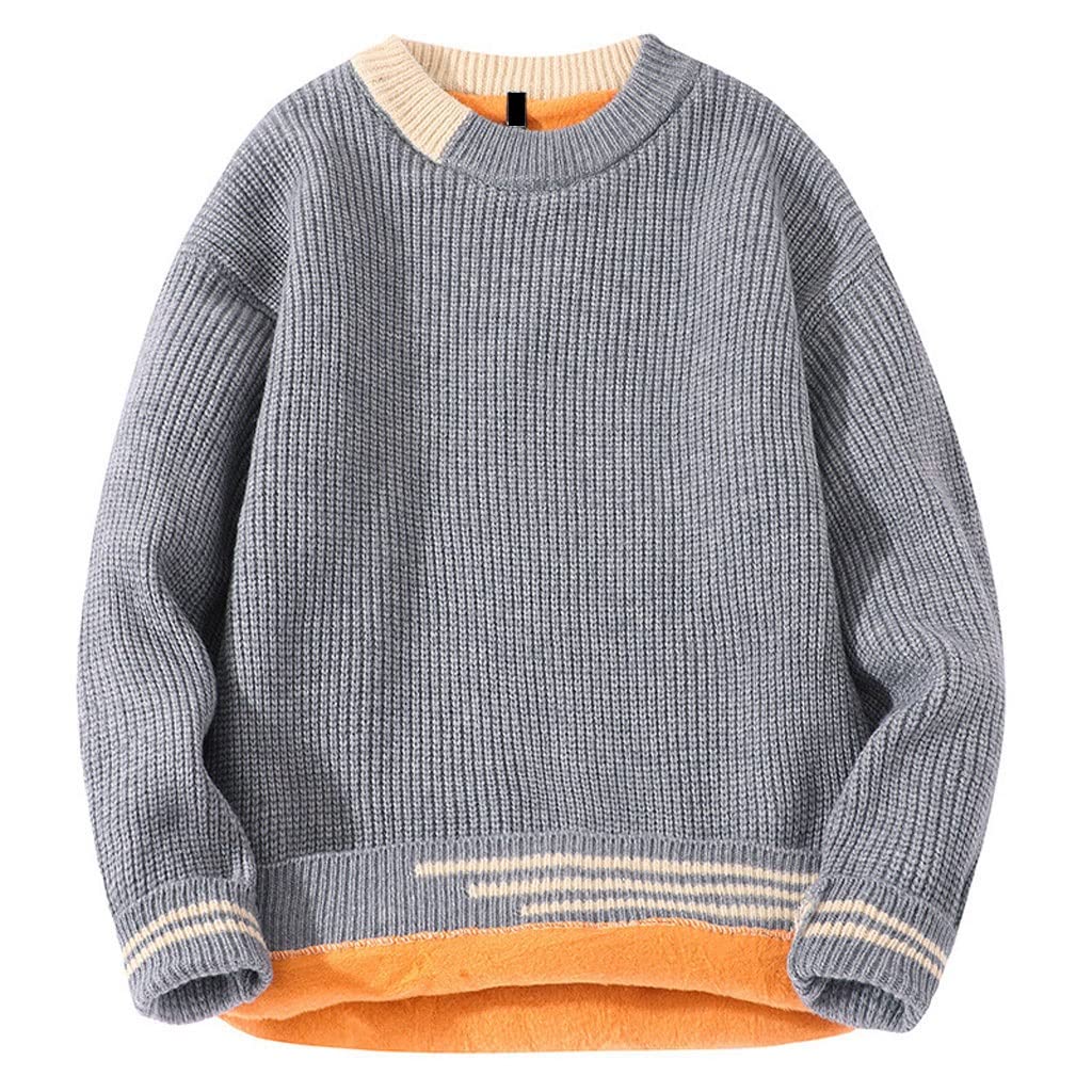 Maglioni Maglieria da Uomo Autunno e Inverno Maglione Pullover in Pile Moda Uomo Maglione Casual da Uomo Maglioni da Uomo(A,L)