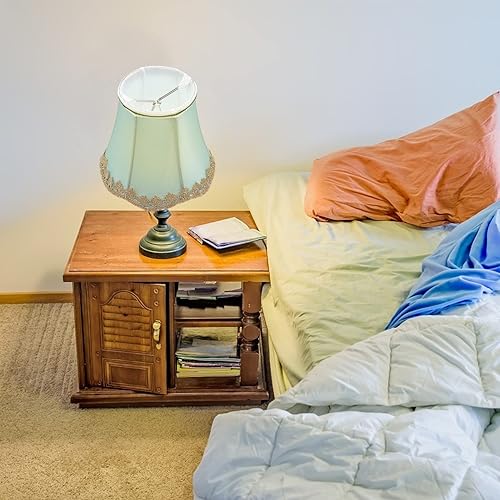 Miniatura 5 de Baluue Pantalla de tela E27, bombilla de tela, pantalla de tela, pantalla de mesa, cubierta de lámpara, sombras, clip en la bombilla vintage,