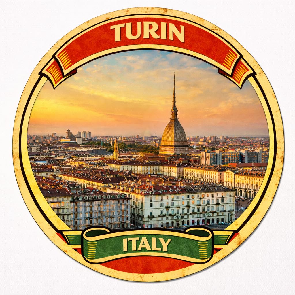 Turin Italy Decorative Souvenir Fridge Magnet A0042