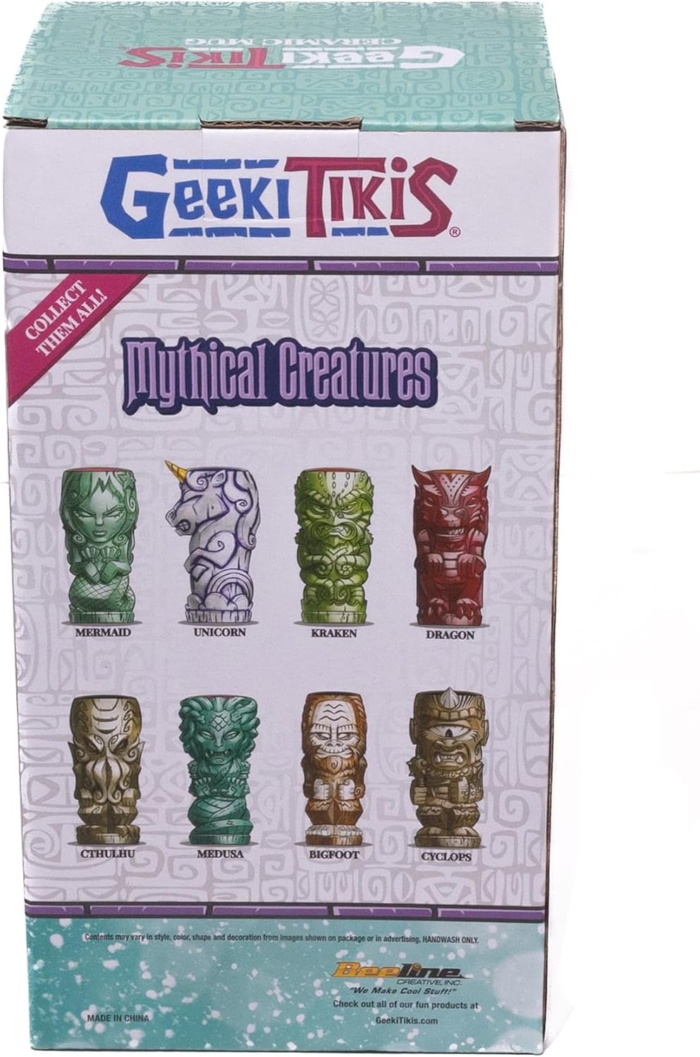 Geeki Tikis Cthulhu Ceramic Mug | Party Cocktail Tumbler For Liquor and Beverages | Holds 14 Ounces