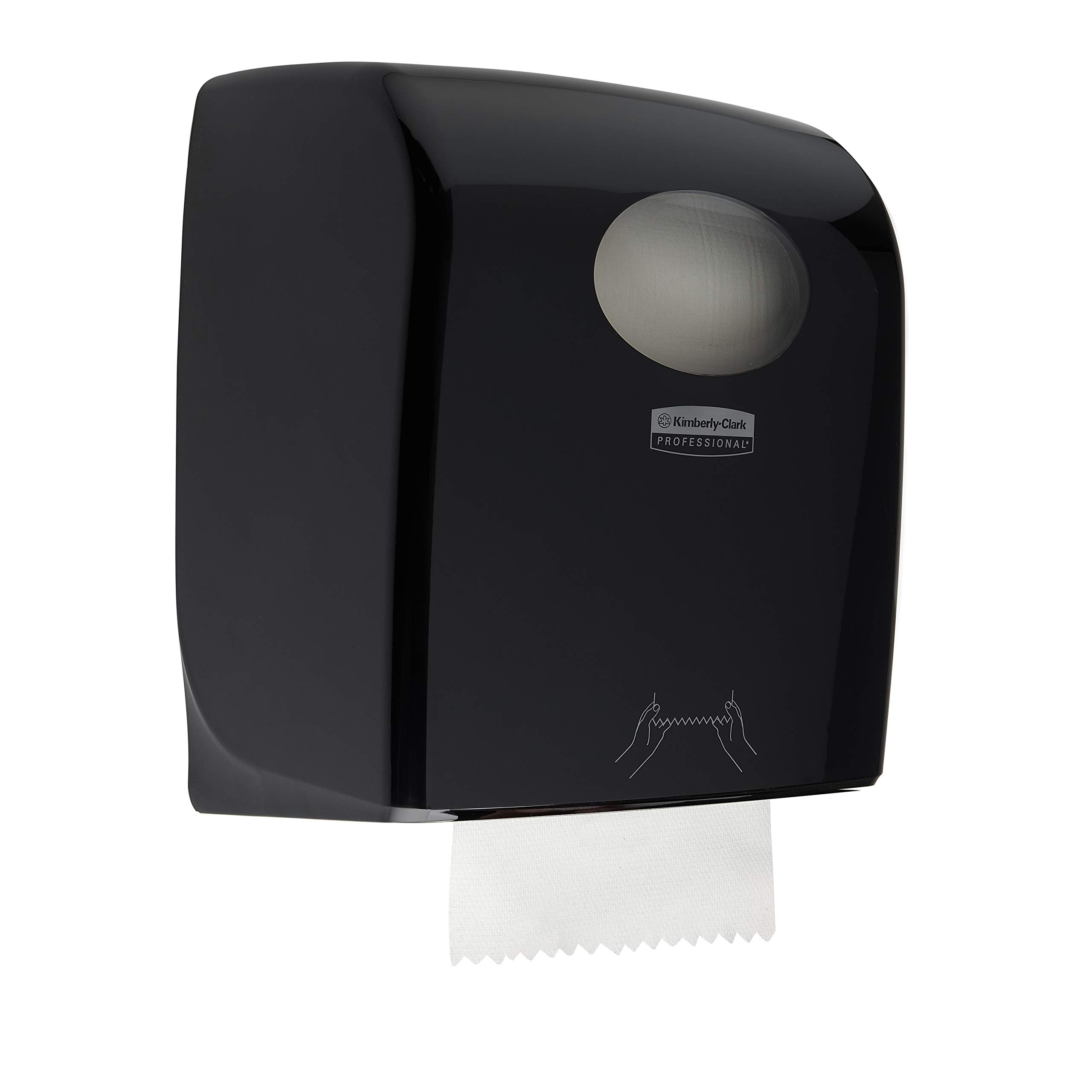 Aquarius 7376, dispensador de toallas secamanos en rollo, negro, 1 x 1 dispensador