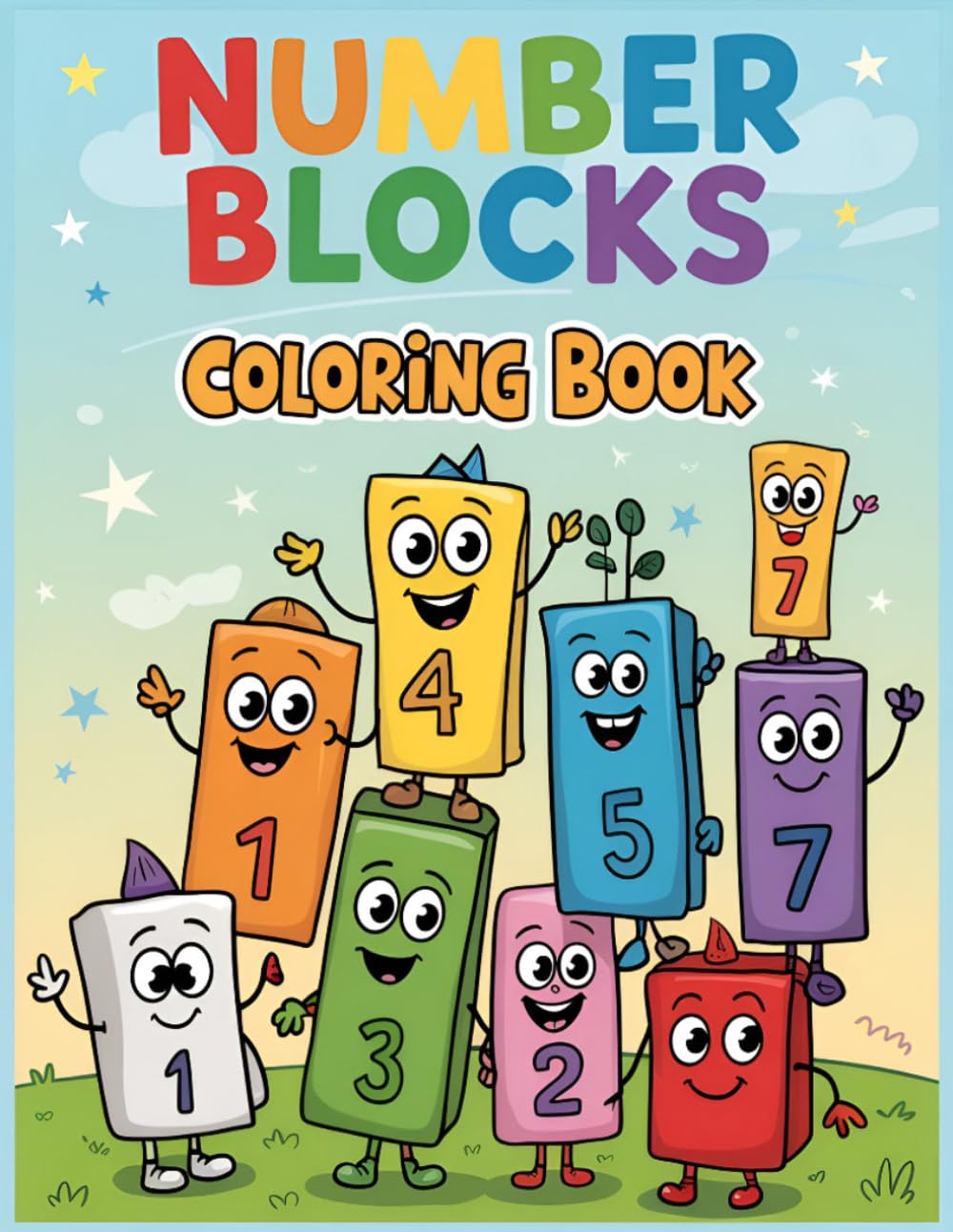 THE coloring Book: Beautifully illustrated numberBl.ock pages designed for kids ages 4–8