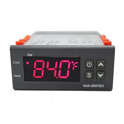 Miniatura 2 de Inkbird ITC-1000F - Controlador de temperatura de 2 etapas con modos de refrigeración y calefacción Celsius y Fahrenheit con caja de conexiones