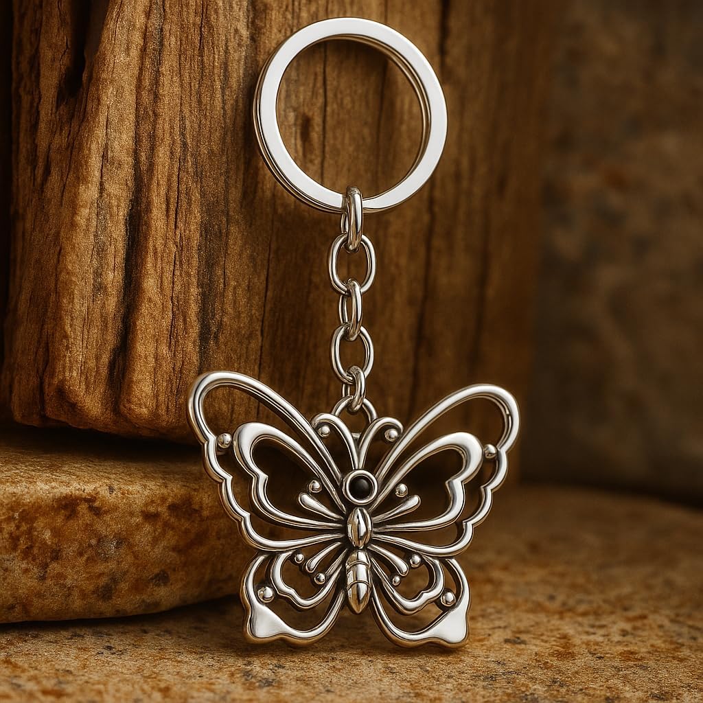 Butterfly Keychain, Bag Charms for Womens – Cute Keychains Gift for Women, Girls, Purse & Backpack Accessory - Image 4