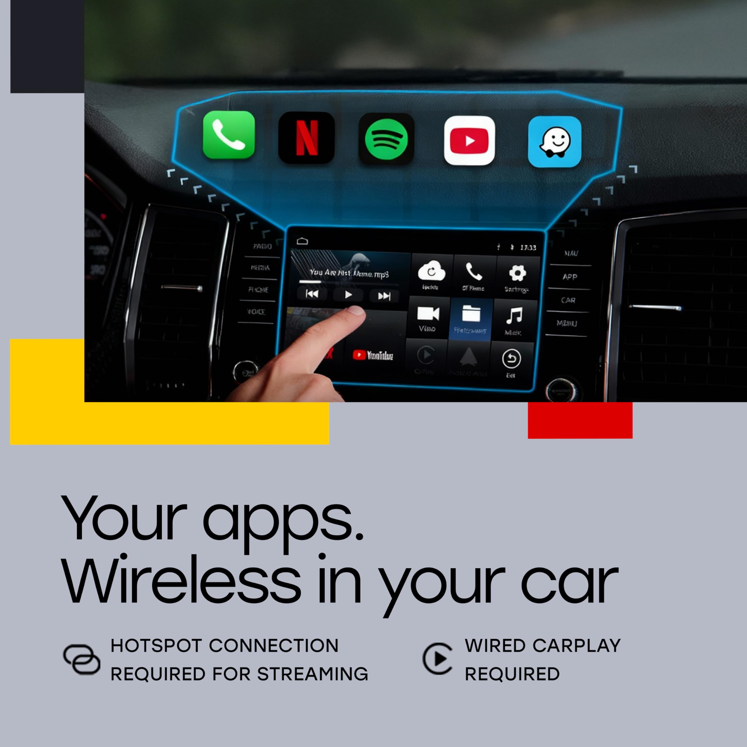 Amazon.com: KemPro HDMI Wireless CarPlay Adapter – HDMI in for