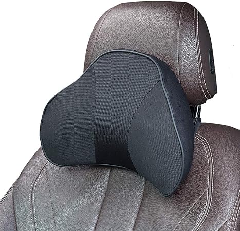 Amazon Amazon限定ブランド Zatooto 車 ヘッドレスト 低反発 ネックパッド 車 クッション メモリーフォーム ゲーミング 旅行 0726 Blk Chrp 車 バイク 車 バイク