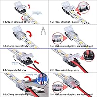 Vista 6 de Conector de tira LED con cable.