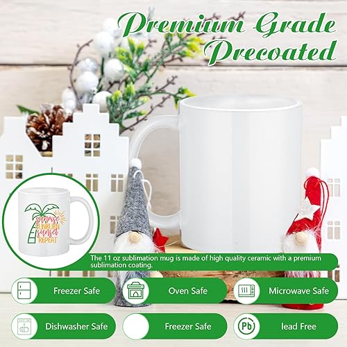 Miniatura 3 de Paquete de 12 tazas de sublimación de 11 onzas, tazas para sublimación, tazas de sublimación, tazas a granel para sopa de café, cacao, té, leche,