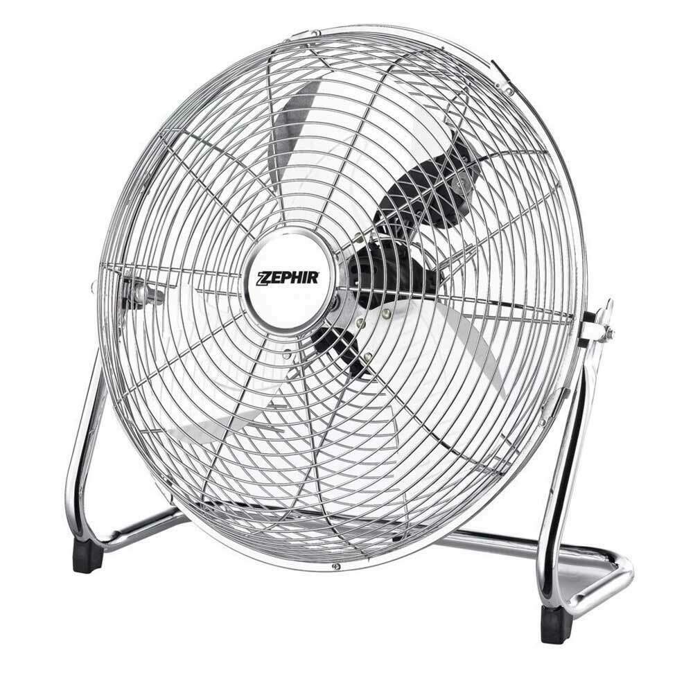 Ventilatore a pavimento ad alta velocità pala 45cm, 3 velocità con inclinazione regolabile, Zephir PF45CR