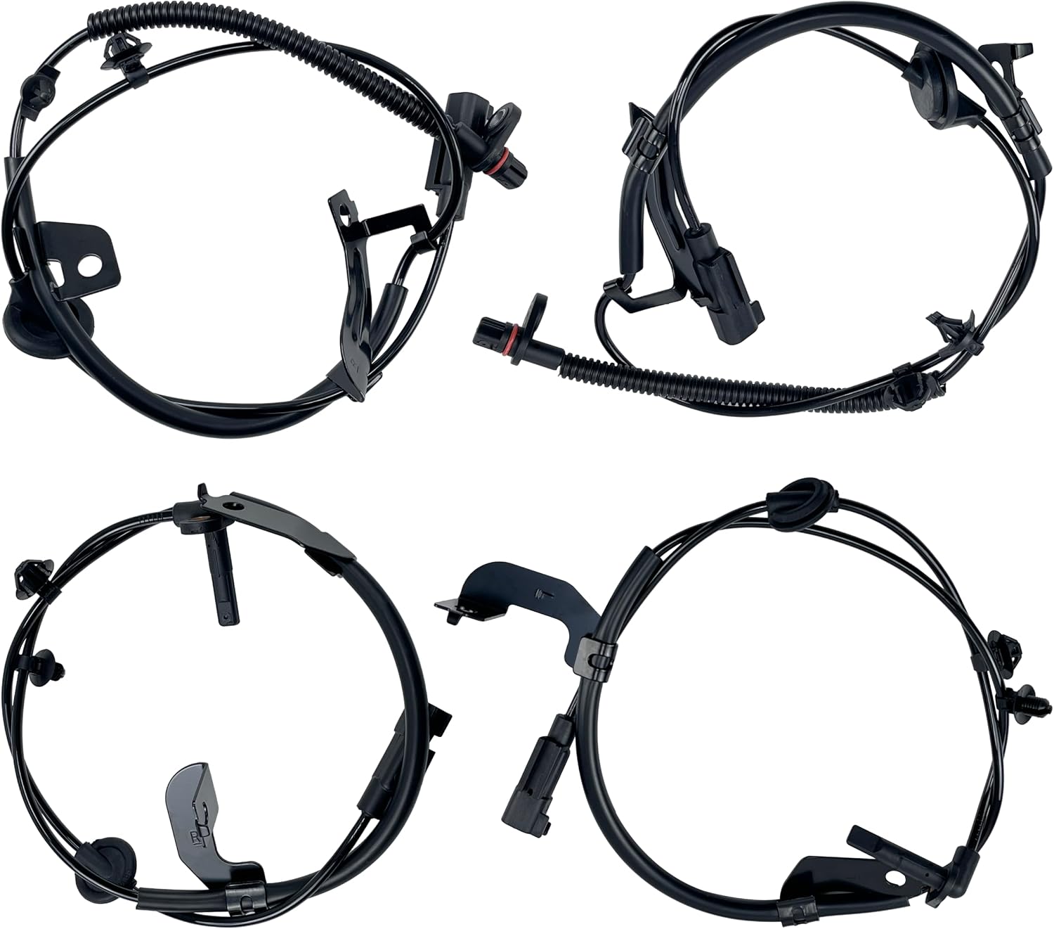 4-Pack ABS Wheel Speed Sensor Set Compatible for Jeep Compass Patriot 2007-2016 Dodge Caliber 2007-2012 Replaces 5105573AA 5105572AA 5105063AA 5105062AA Only fits FWD