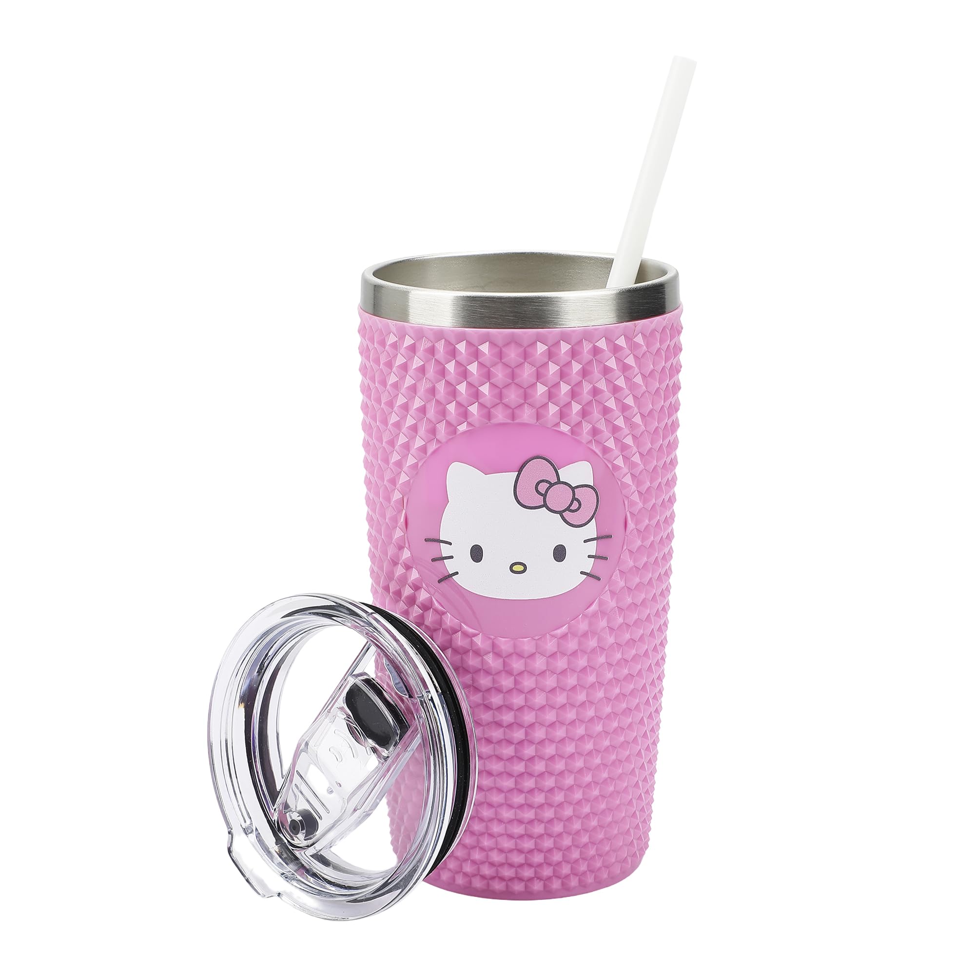 Amazon.com: Bioworld Hello Kitty Character Face Pink 20 Oz