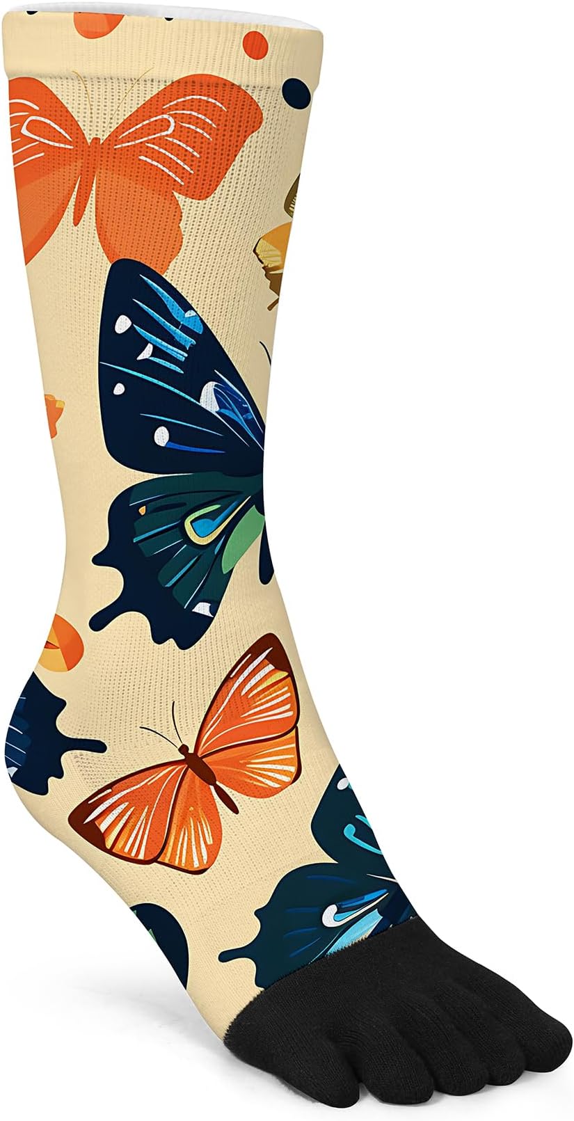 Men's women Dress Funny Crazy Colorful Novelty Crew Toe Socks